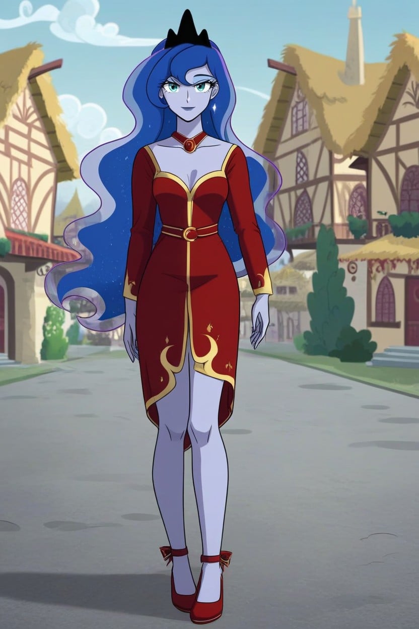 Princess Luna Equestria, Wearing Very Sexy Clothes, 25+ AI黄片