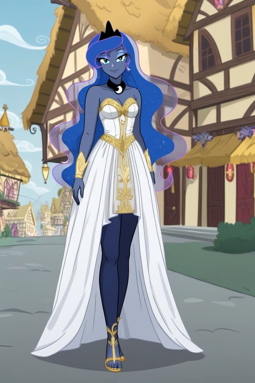Lore Accurate Princess Luna Equestria, 小乳, 25+ AI黄片