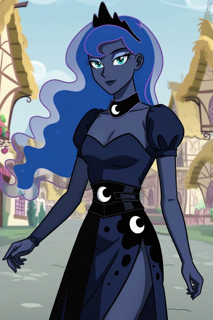 Equestria Village, Lore Accurate Princess Luna Equestria, Mlp Village AI黄片