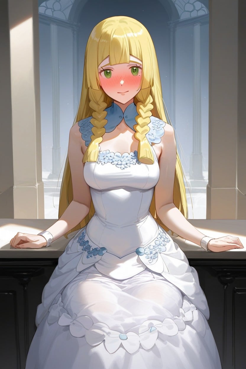Standing, Extremely Wide Hoopskirt, Soft Face AI黄片