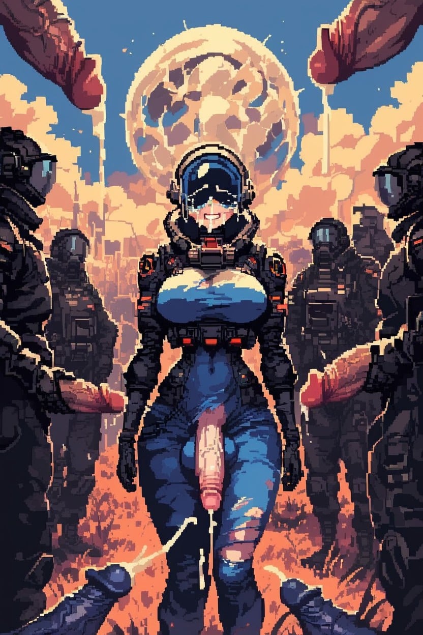 科幻, Futa Dick Shooting A Stream Of Cum, 群交 AI黄片